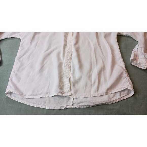 Cloth & Stone Anthropologie Womens White Button Down Shirt Size XS 100% Tencel - Picture 3 of 10